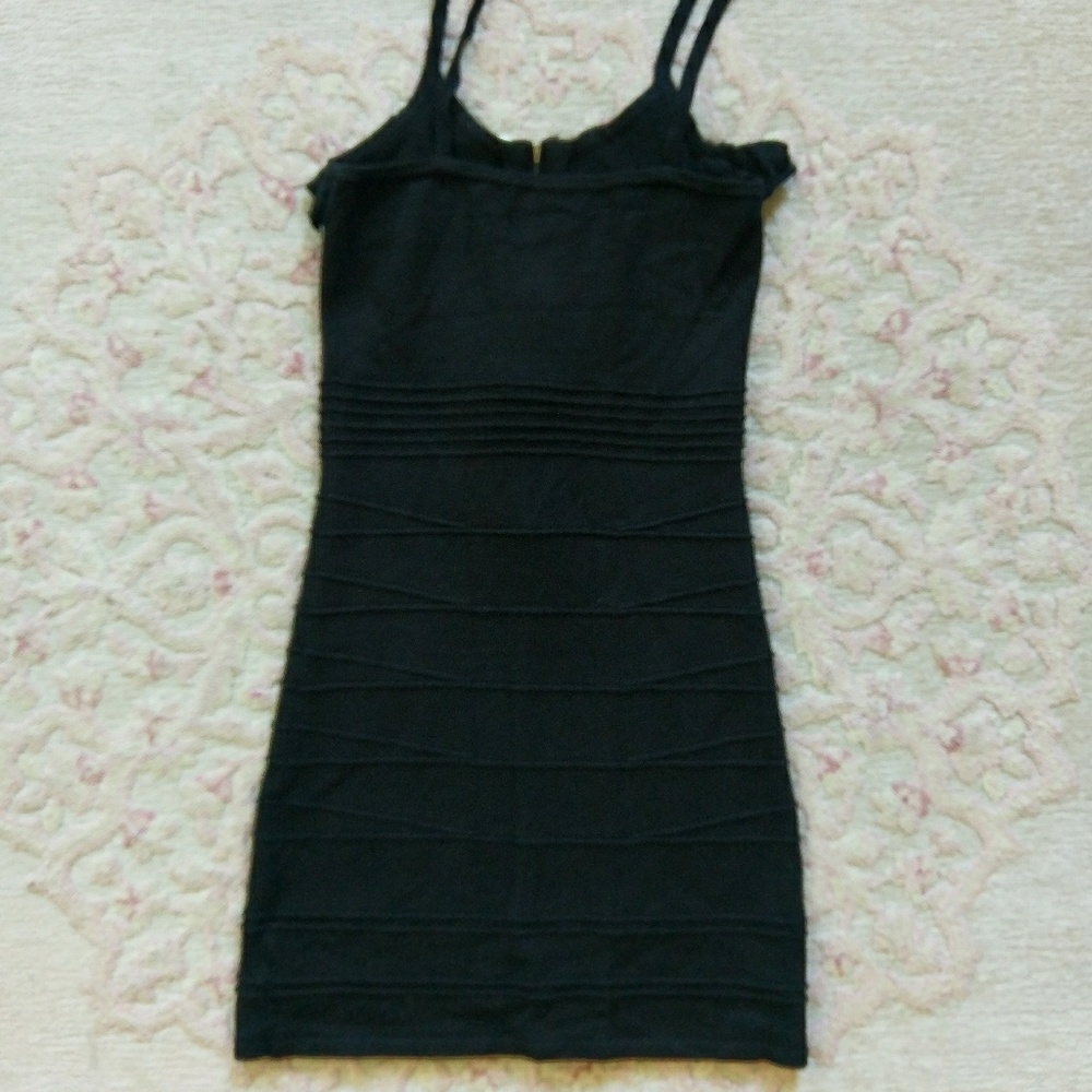 BLACK BANDAGE DRESS - Picture 2 of 4